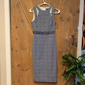 Maggie London Navy Dress